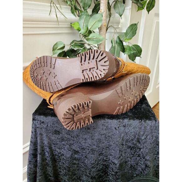 First Sight Brown Women Closed Toe Mid-Calf Casual Snow Riding Boots Size 10